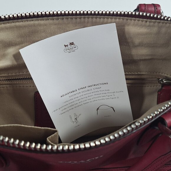 Coach Legacy G1269-21132 Deep Burgundy Red Shoulder Bag Purse Tassels NWOT - Picture 7 of 7